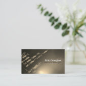 Carte De Visite Code QR professionnel de logiciel Brown unique (Debout devant)