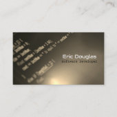 Carte De Visite Code QR professionnel de logiciel Brown unique (Devant)