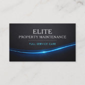 Carte De Visite Code QR Professionnel de Maintenance de Propriété (Devant)