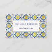 Carte De Visite Code QR professionnel des services de nettoyage (Devant)