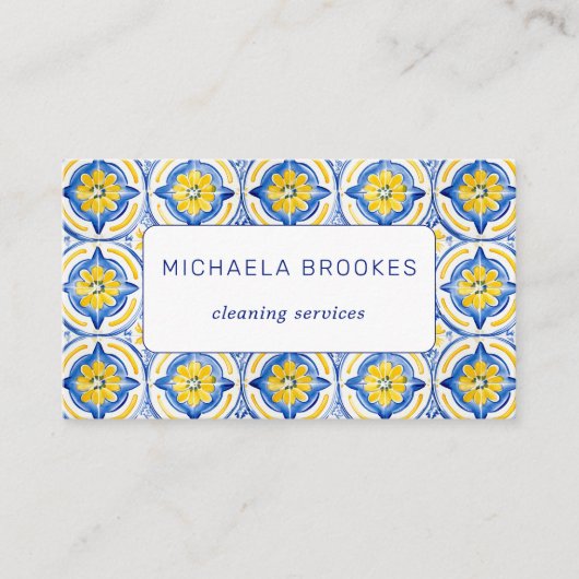 Carte De Visite Code QR professionnel des services de nettoyage (Devant)