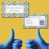 Carte De Visite Code QR professionnel des services de nettoyage