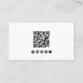 Carte De Visite Code QR Professionnel Employé Pilote Avion  (Dos)