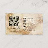 Carte De Visite Code QR Professionnel Entreprise Aquarelle (Devant)