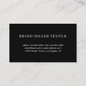 Carte De Visite Code QR professionnel minimal (Dos)