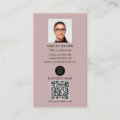 Carte De Visite Code QR professionnel Photo immobilière simple Bus (Devant)