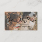 Carte De Visite Code QR professionnel pour promenade de chiens per (Devant)