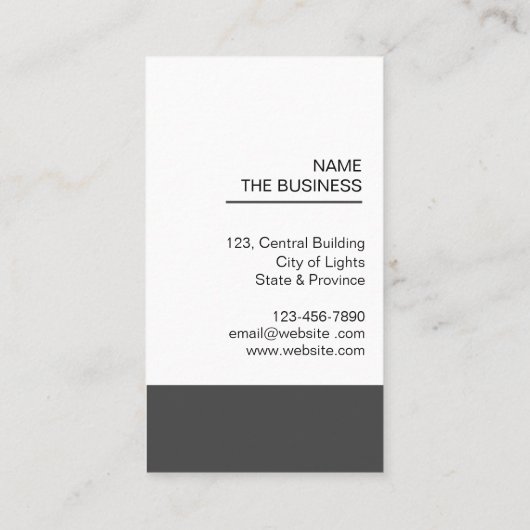 Carte De Visite Code QR professionnel Promotion numérisable minima (Dos)