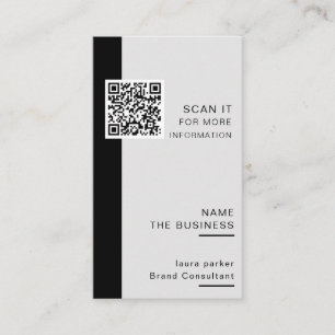 Carte De Visite Code QR professionnel Promotion numérisable minima