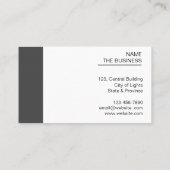 Carte De Visite Code QR professionnel Promotion numérisable minima (Dos)