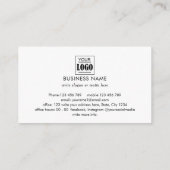 Carte De Visite Code QR professionnel réseau agent immobilier  (Dos)