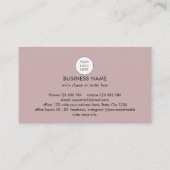 Carte De Visite Code QR professionnel réseau agent immobilier  (Dos)