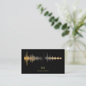 Carte De Visite Code QR Professionnel Rythme Musical DJ Deejay Mod (Debout devant)