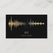 Carte De Visite Code QR Professionnel Rythme Musical DJ Deejay Mod (Devant)