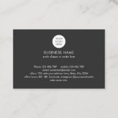 Carte De Visite Code QR professionnel simple logo de relecteur pho (Dos)