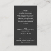 Carte De Visite Code QR professionnel Simple Modern logo photo (Dos)