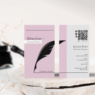 Carte De Visite Code Qr public Noir moderne