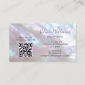 Carte De Visite Code QR | Reflet nacré (Dos)
