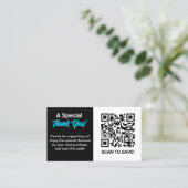 Carte De Visite Code QR remise (Debout devant)