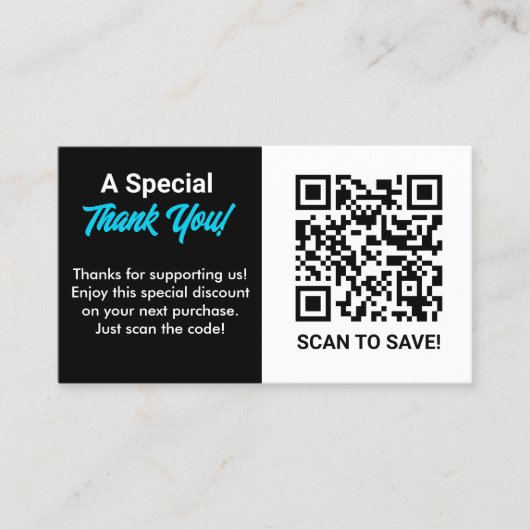 Carte De Visite Code QR remise (Devant)