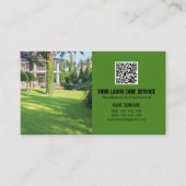 Carte De Visite Code QR Réseau de soins de pelouse moderne (Devant)