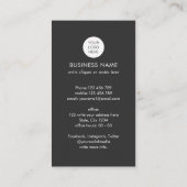 Carte De Visite Code QR réseau logo moderne immobilier Busine (Dos)