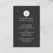 Carte De Visite Code QR réseau logo moderne immobilier Busine (Dos)