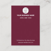 Carte De Visite Code QR Revue des Entreprises de Bourgogne GOOGLE (Dos)