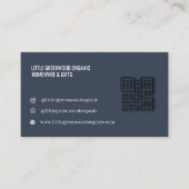 Carte de visite Code QR | Rose Féminin Moderne (Devant)