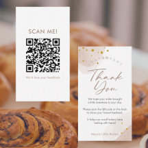 Code QR Rose Gold Aquarelle Laissez un Avis
