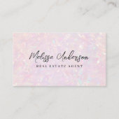 Carte De Visite Code QR rose Luxe (Devant)