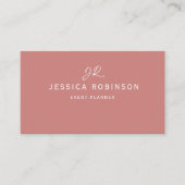 Carte De Visite Code QR Rose Pâle Professionnel (Devant)