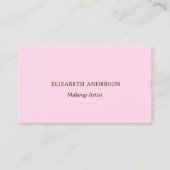 Carte De Visite Code qr rose pâle simple (Devant)