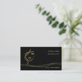 Carte De Visite Code QR Salon de soins de peau et de beauté (Debout devant)