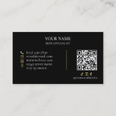 Carte De Visite Code QR Salon de soins de peau et de beauté (Dos)