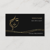 Carte De Visite Code QR Salon de soins de peau et de beauté (Devant)