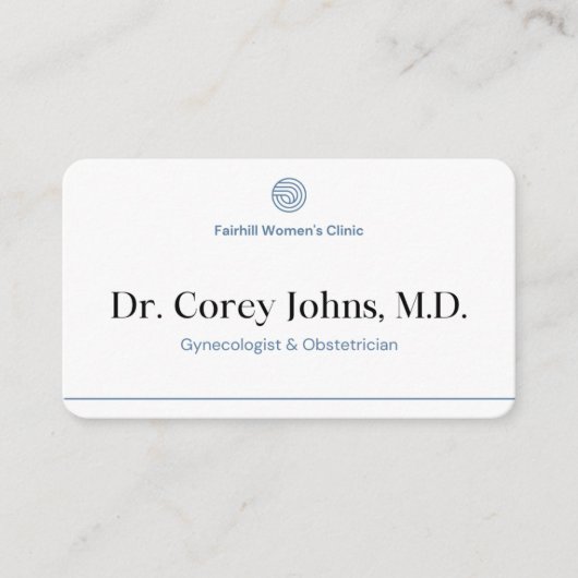 Carte De Visite Code QR santé (Devant)