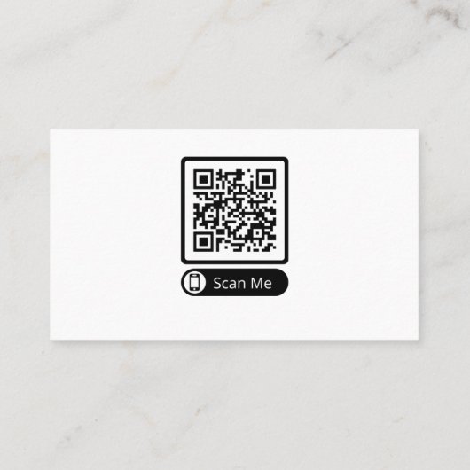 Carte De Visite Code QR scannable certifié pour entraîneur de sant (Dos)