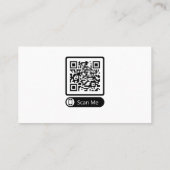 Carte De Visite Code QR scannable de coach santé certifié (Dos)