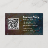 Carte De Visite Code QR scannable Logo Moderne (Devant)