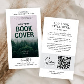 Carte De Visite Code QR scannable marketing de l'auteur de la vers