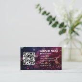 Carte De Visite Code QR Scannable Votre Logo Ici Professionnel (Debout devant)