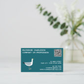 Carte De Visite Code QR Seagull (Debout devant)