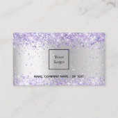Carte De Visite Code QR Silver Lavender (Devant)