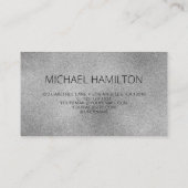 Carte De Visite Code QR Silver Shimmer (Dos)