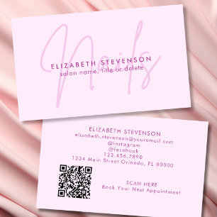 Carte De Visite Code QR simple et minimaliste de technicien en ong
