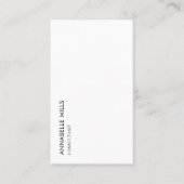 Carte De Visite Code Qr simple et minimaliste vertical consultant (Devant)