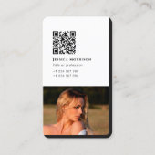 Carte De Visite Code QR simple et moderne (Devant)