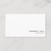 Carte De Visite Code Qr simple minimaliste design d'intérieur (Devant)