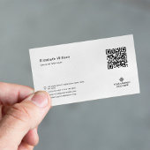 Carte De Visite Code QR simple minimum professionnel logo professi